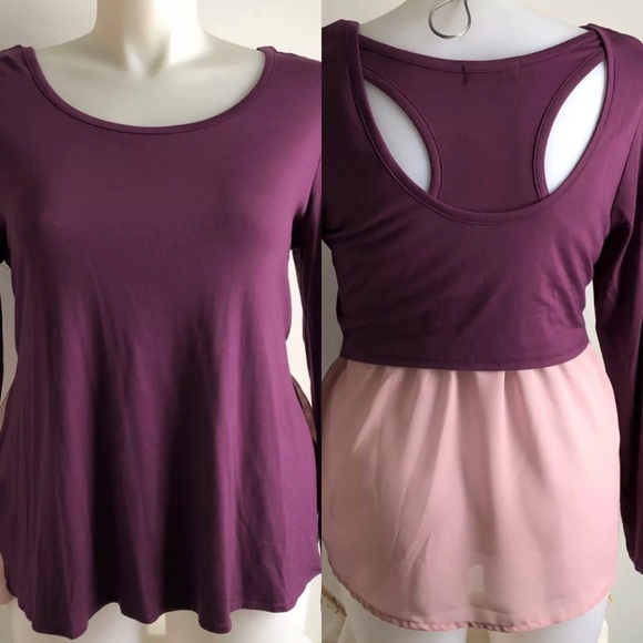 Forever 21 Tops - Forever 21 Top Lavender Long Sleeve  Plus Size 1X